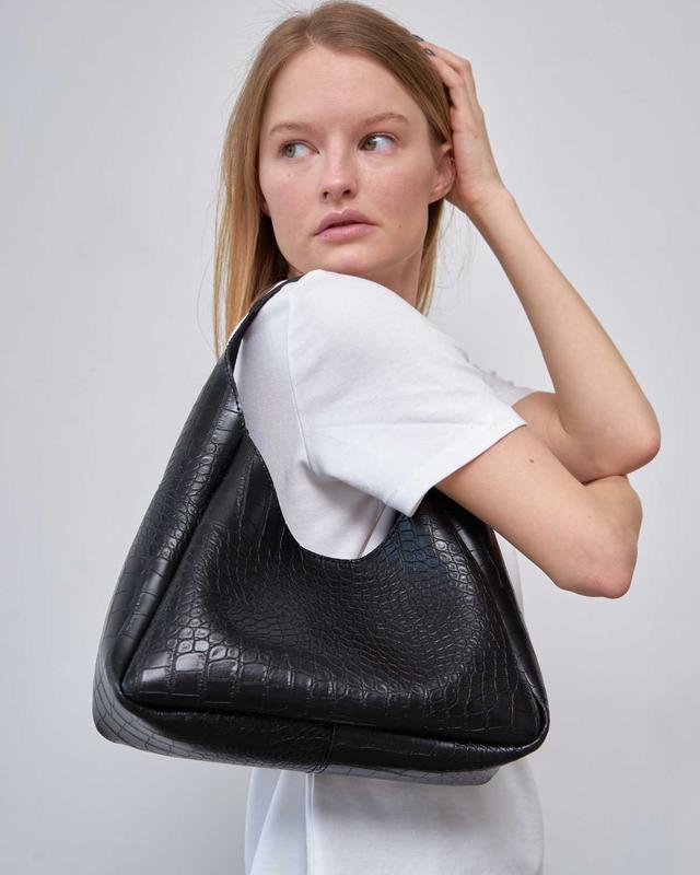 Женская сумка черная рептилия сумка как в mango сумка тоут сумка