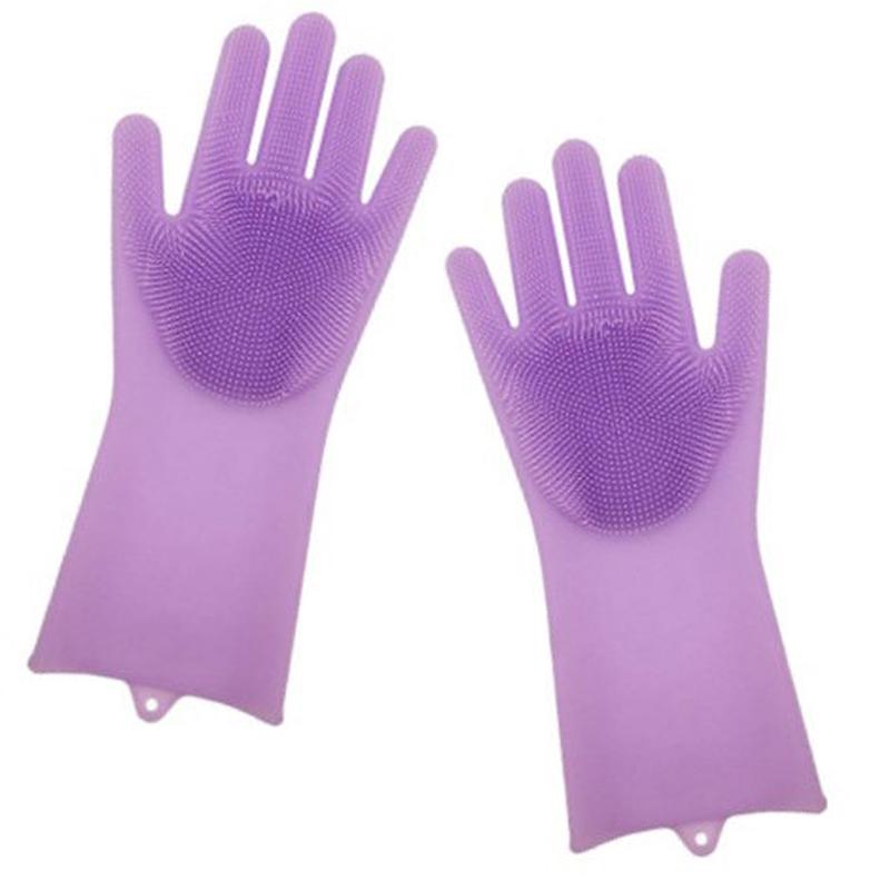 Силиконовые перчатки Magic Silicone Gloves для уборки чистки м...