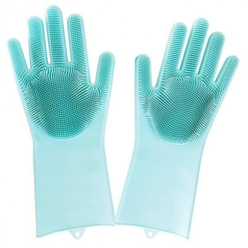 Силиконовые перчатки Magic Silicone Gloves для уборки чистки м...
