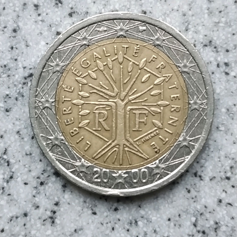 2 евро Франция euro євро Франція монета 2000