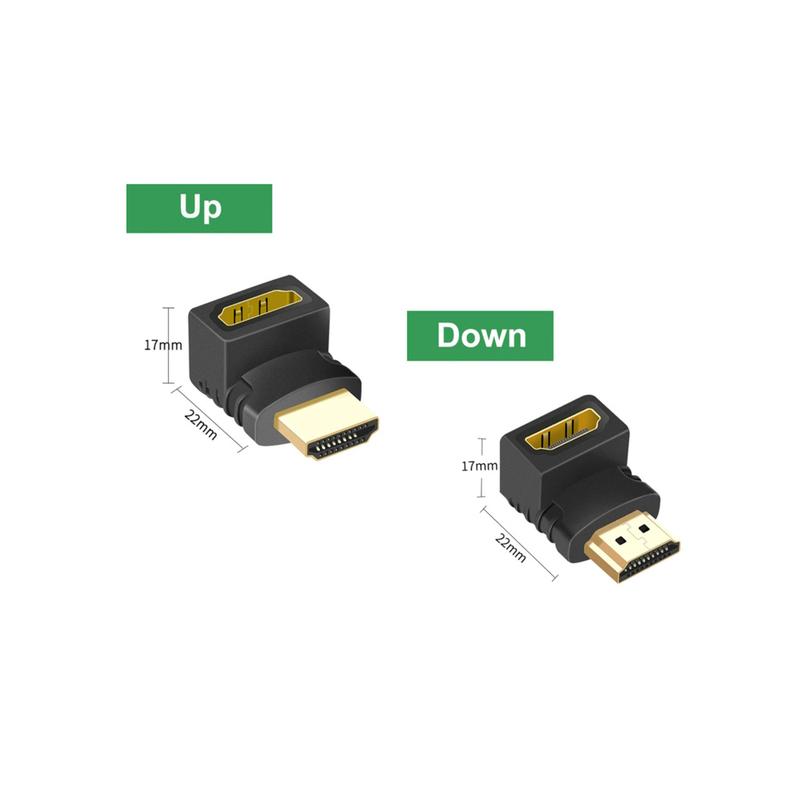 Коннектор HDMI–HDMI 90, 270 градусов мама-папа адаптер переходник
