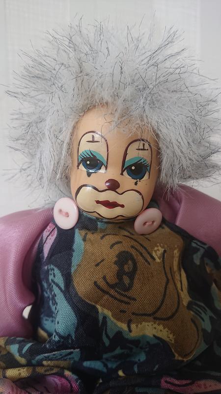 Винтажный керамический клоун из германии