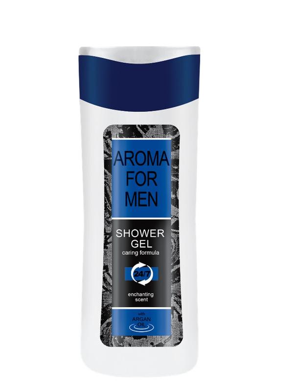 Гель для душа Aroma for men с аргановым маслом