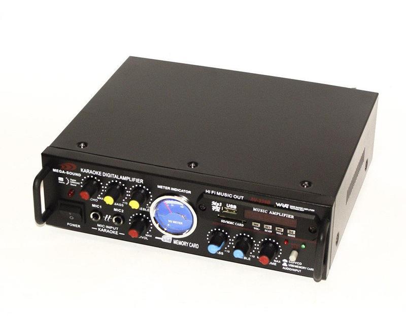 Усилитель звука с караоке Mega Sound AV-339B 2*120 Вт USB MP3 ...