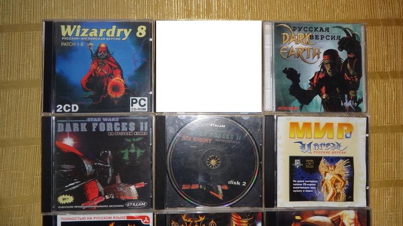 Игры для компьютера на  cd-дисках .