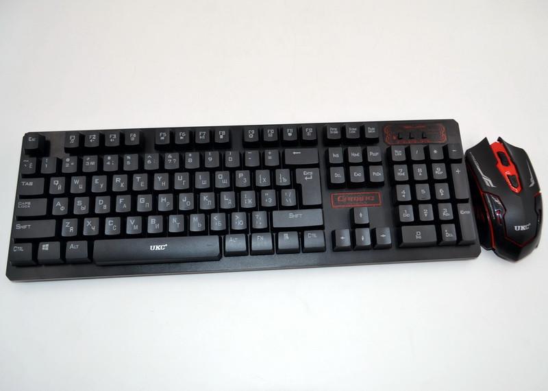 Беспроводная русская клавиатура и мышка HK6500, SL, Супертонка...