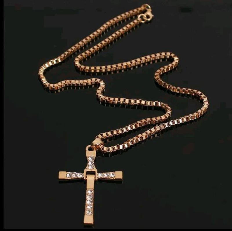 Новое ожерелье крестик и цепочка. Форсаж 7