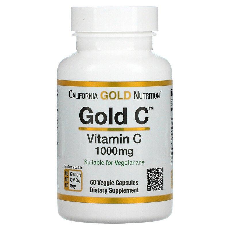 California Gold Nutrition, Gold C, витамин C класса USP, 1000 мг,