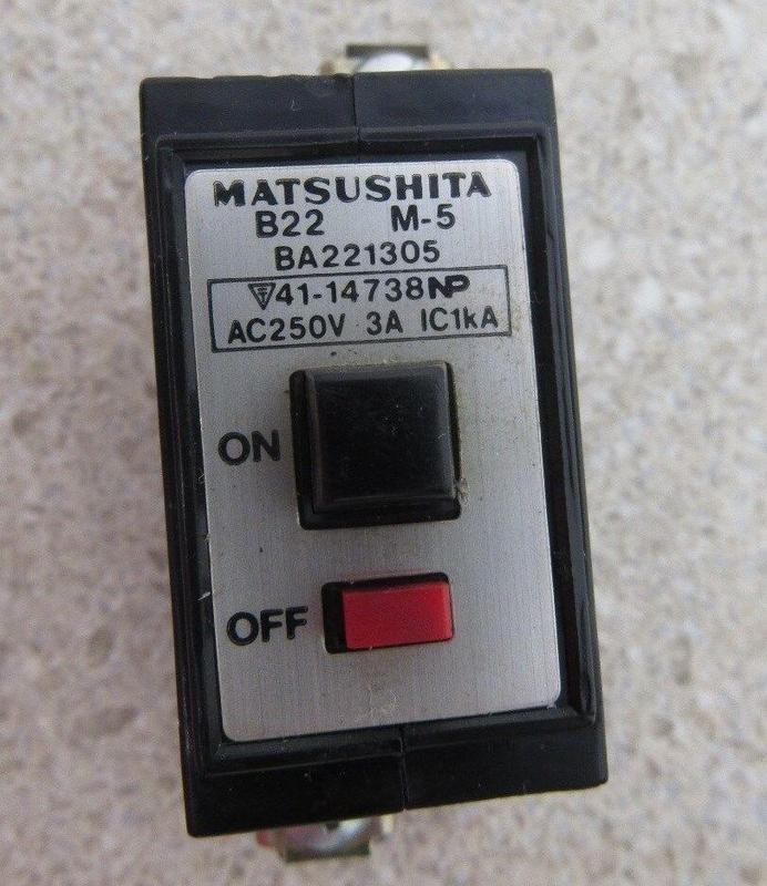 Автоматичний вимикач Matsushita BA221305 AC250V 3A