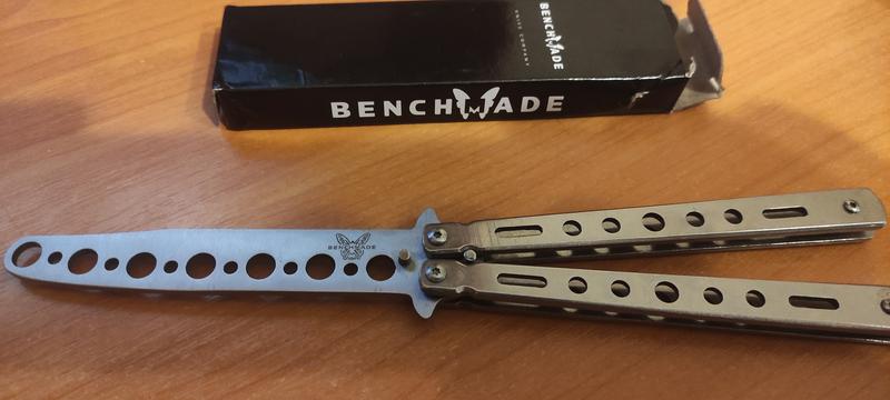 Нож бабочка Benchmade тренировочный тупой (не острый) балисонг