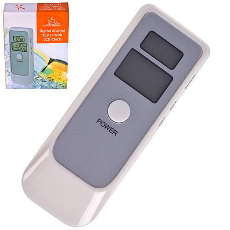 Breathalyzer LCD / Digital Alcohol Tester with Clock (6389