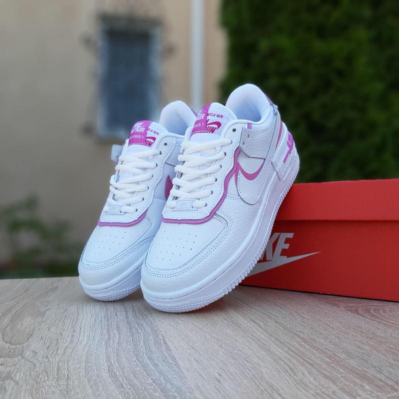 nike air force shadow white and pink