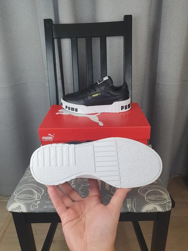 puma basket cali black whit