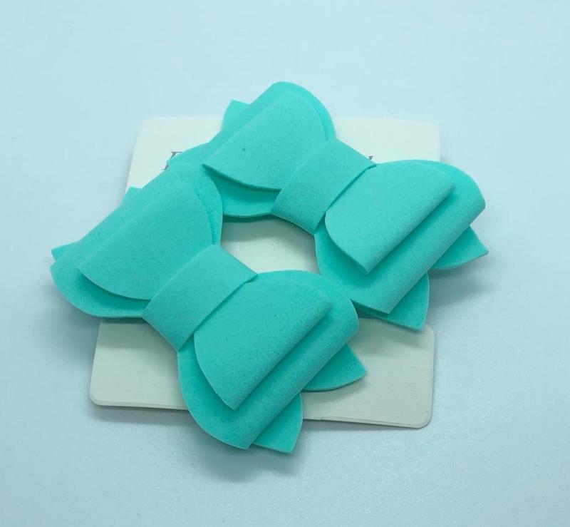 Бант для девочки из фоамирана мятный Заколка для девочки с бан...: цена ...
