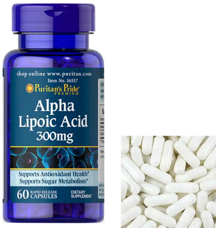 Альфа-липоевая кислота Alpha Lipoic Acid 300 mg 60 капс