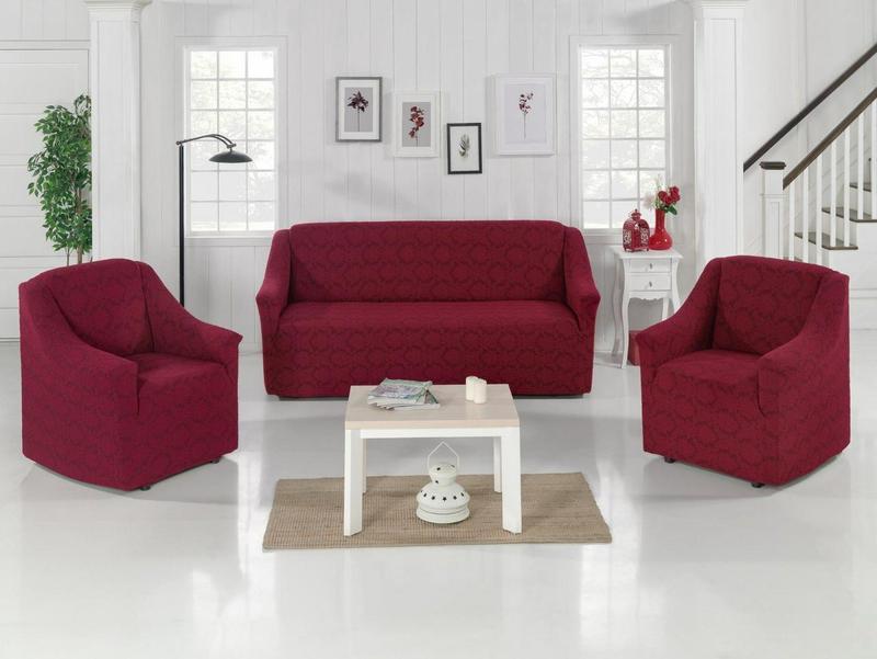 Чехол для дивана и кресла жаккардовые, чехлы на кресла и диван...: цена2494 грн - купить Накидки на мебель на ИЗИ