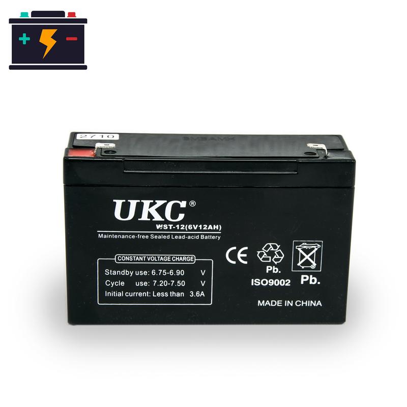 Аккумулятор 6 вольт UKC WST-12, аккумулятор для детского элект...
