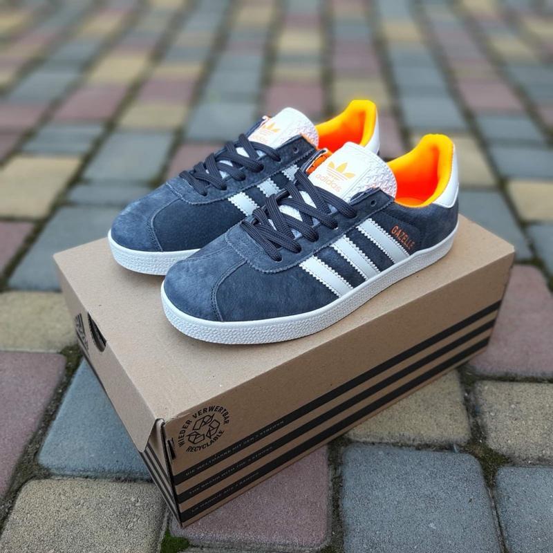 Кросівки adidas gazelle сірі з білим | кросівки адідас для жінок - 1650 ...