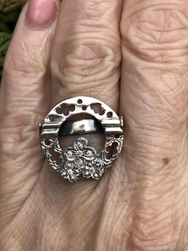 Кольцо серебряное с цирконием Флок 2111548, 16.5 размер