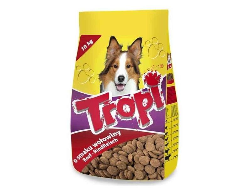 Сухий корм для собак з яловичиною 10кг ТМ Tropi