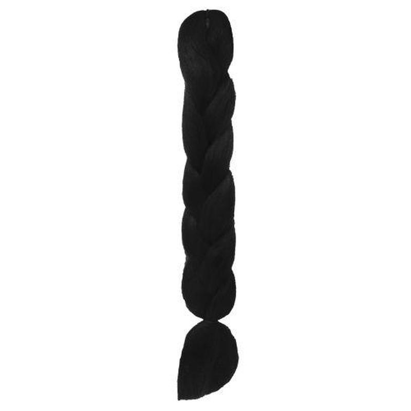 Канекалон однотонный, 60 см (черный)