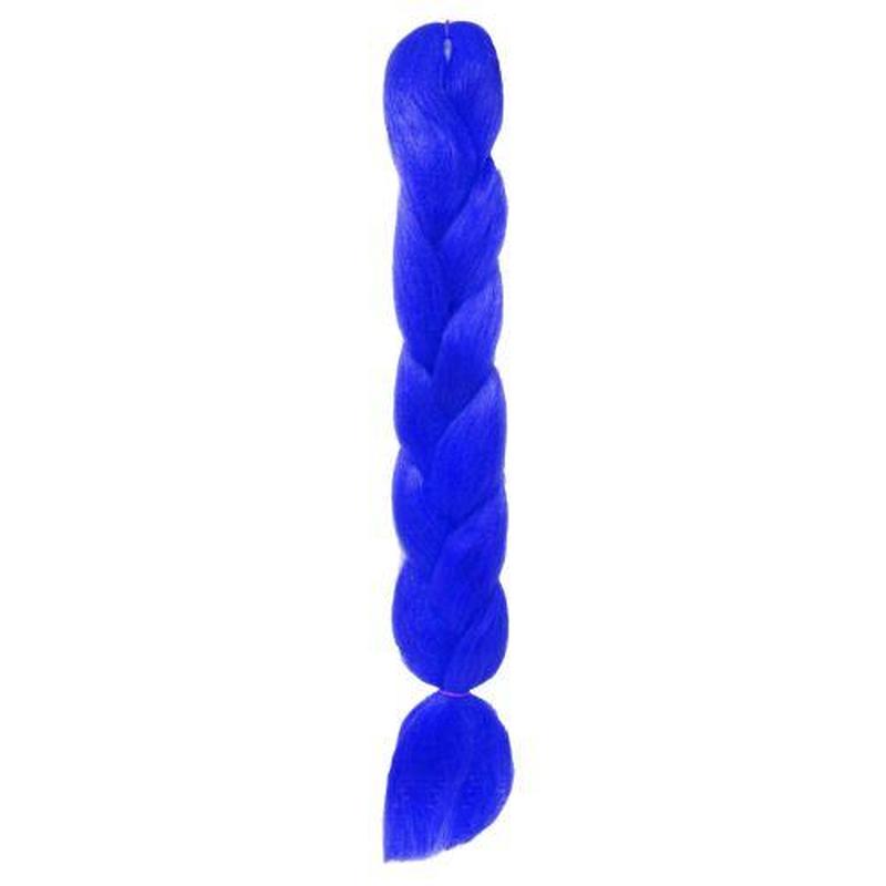Канекалон однотонный, 60 см (синий)
