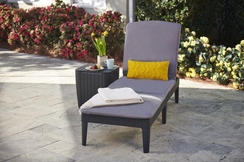 Шезлонг allibert jaipur sun lounger