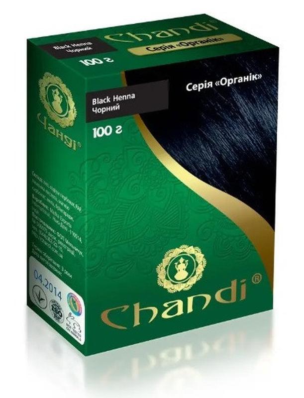 Краска для волос chandi органик чёрный, 100 г