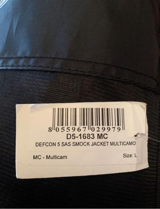 DEFCON 5 SAS SMOKE JACKET MULTI CAMO D5-1683 MC SIZE S