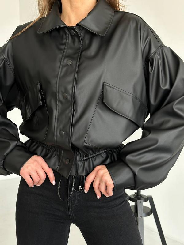Куртка-пиджак черная