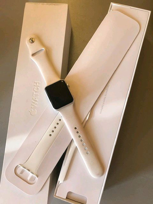 apple watch 42mm sil al white sport