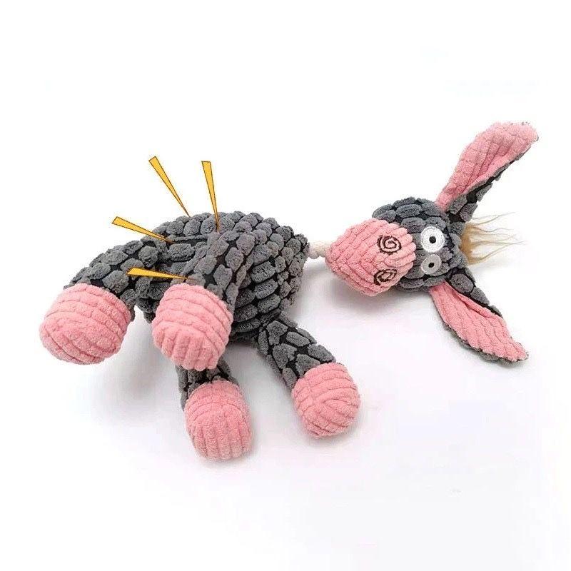 М'яка іграшка у вигляді жирафа для собак