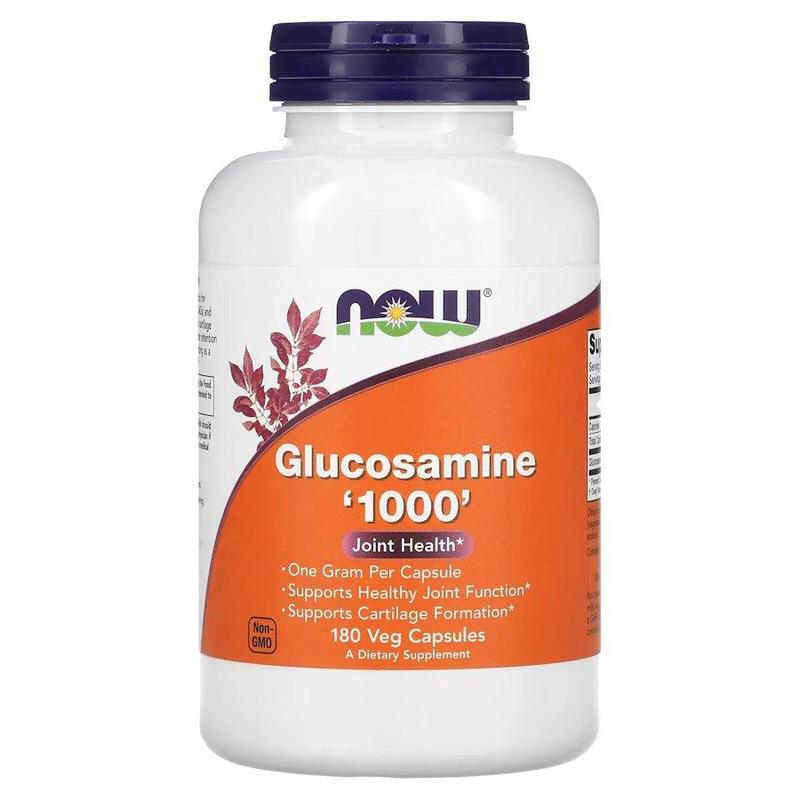 Для суставов и связок NOW Glucosamine 1000, 180 вегакапсул