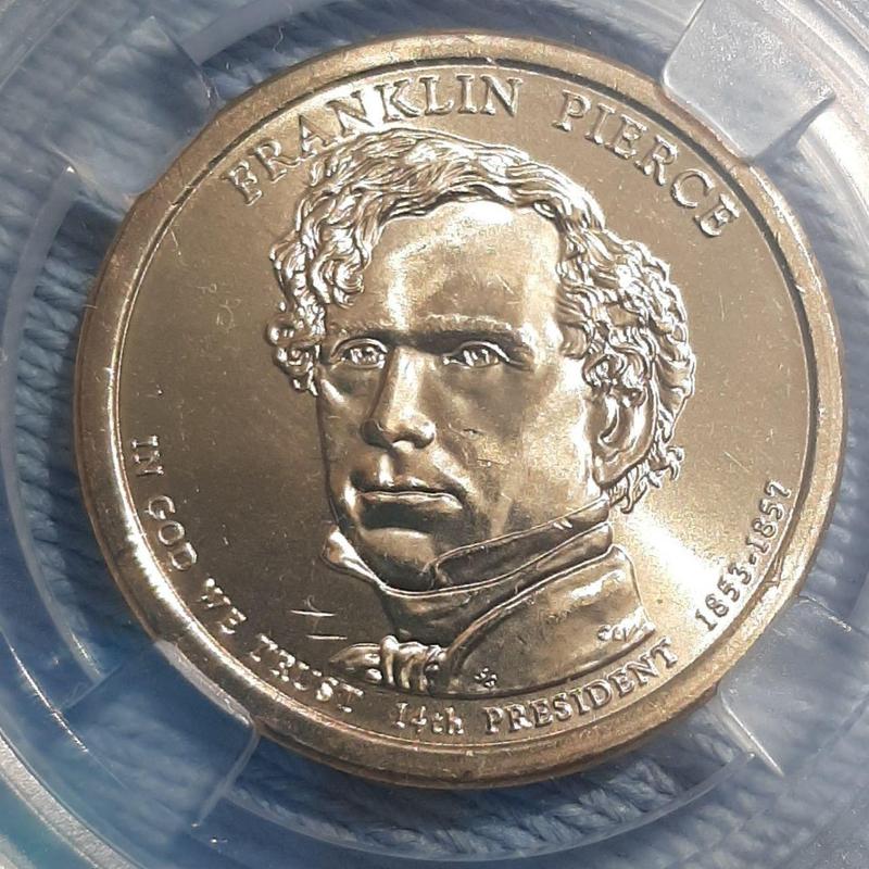 Монета США 1 долар, 2010 года, Президент США - Франклін Пірс (...