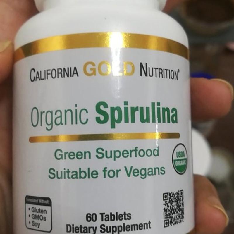 California Gold Nutrition, органическая спирулина