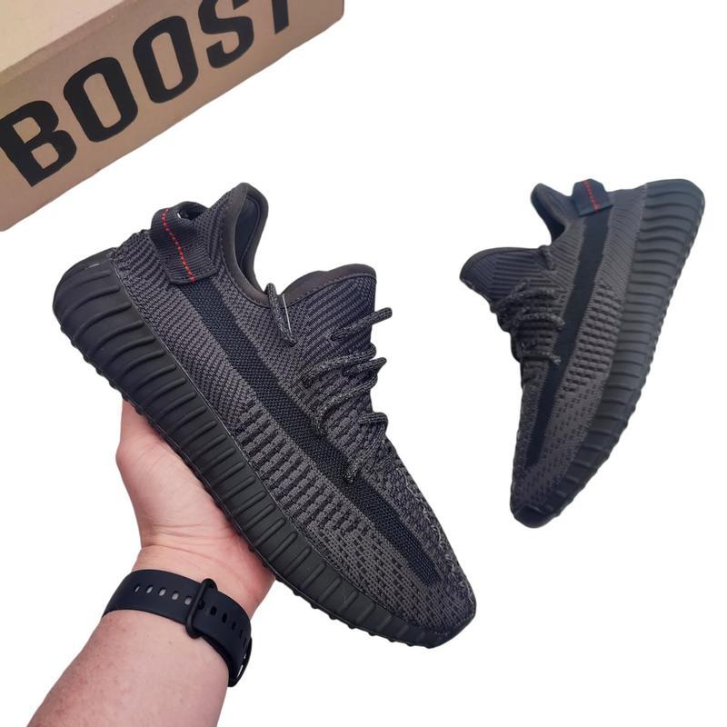 Мужские кроссовки adidas yeezy boost 350 v2 grey темно-серые