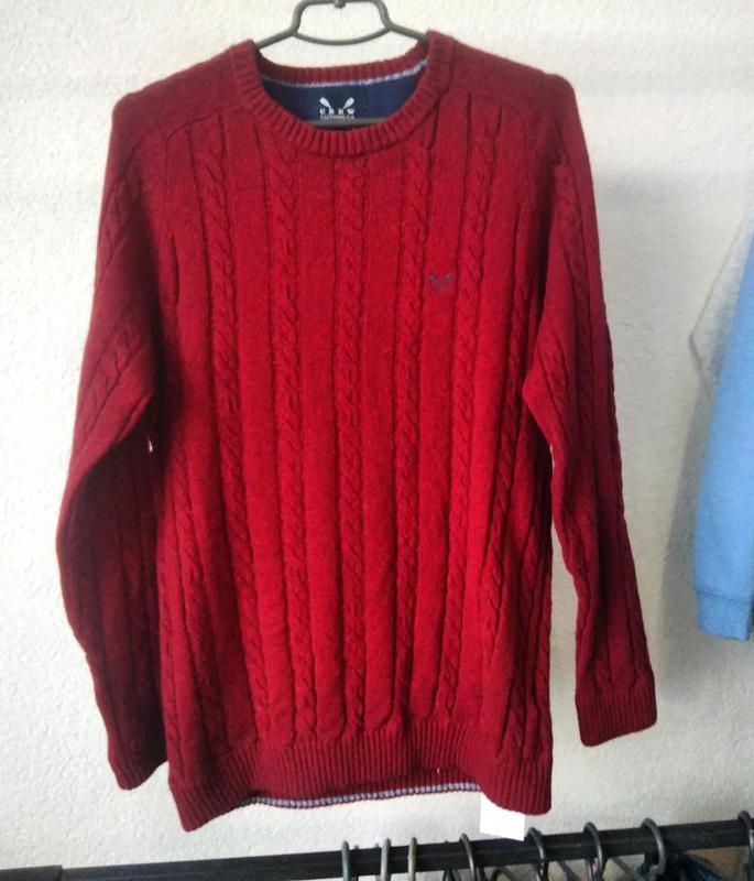 Мужской бордовый свитер, кофта, джемпер