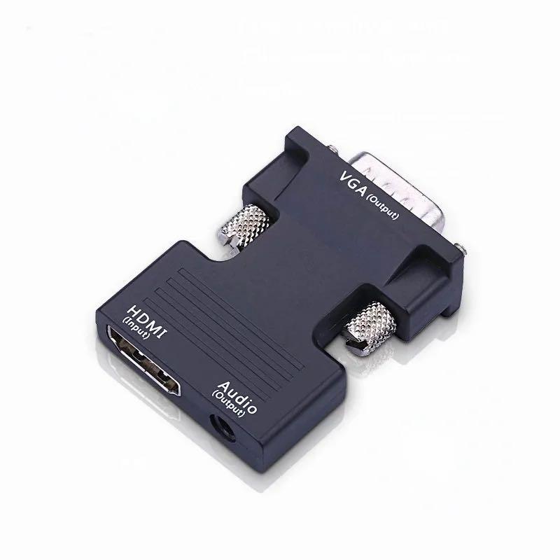 Конвертер с HDMI на VGA, со звуком, 1080P / Переходник с HDMI на