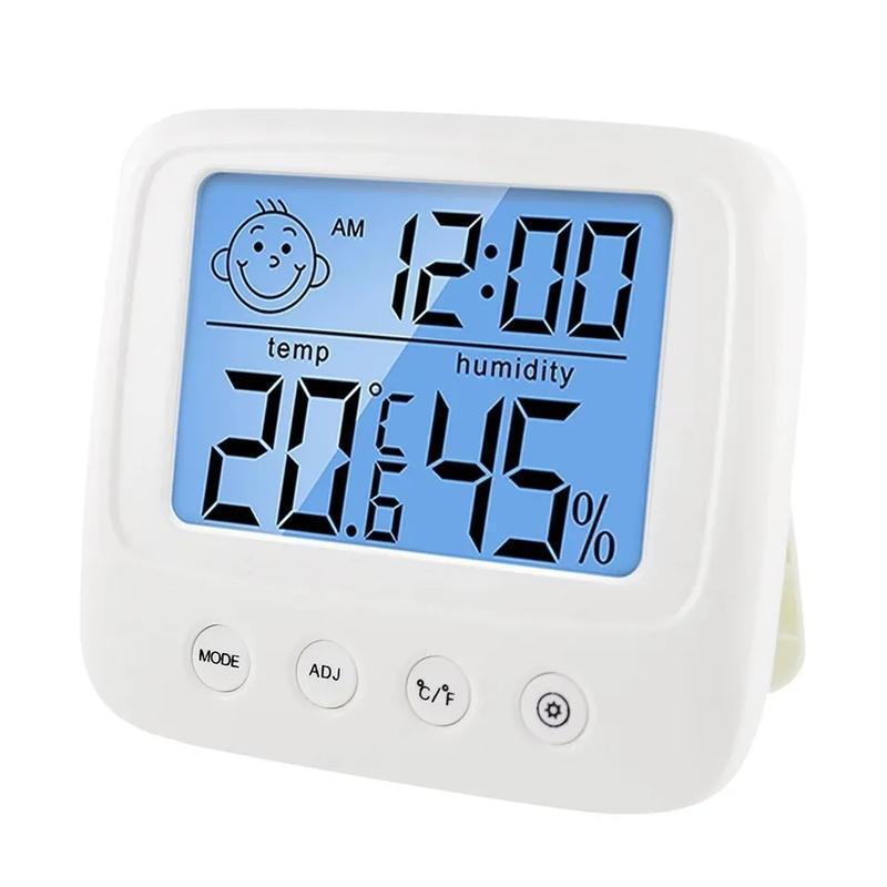 Часы гигрометр термометр будильник с подсветкой