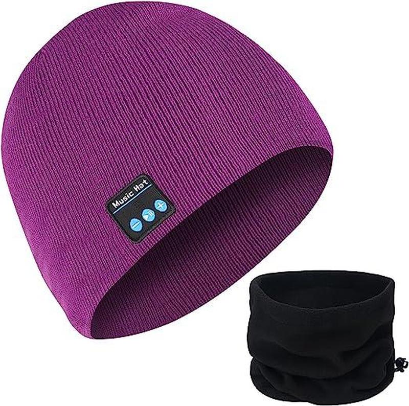 Фиолетовая без бафа MISERWE Беспроводная шапка-бини V5.0 Унисе...