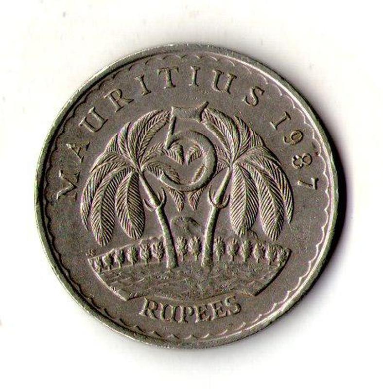 Маврікій 5 рупій 1987 рік №1393