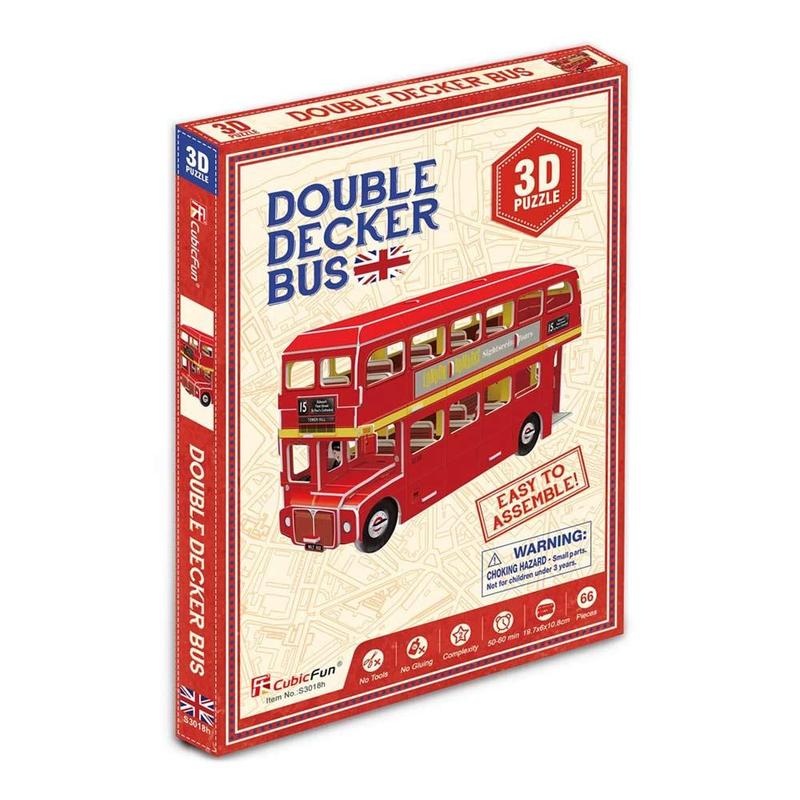 Тривимірна головоломка-конструктор CubicFun Автобус Double-Dec...