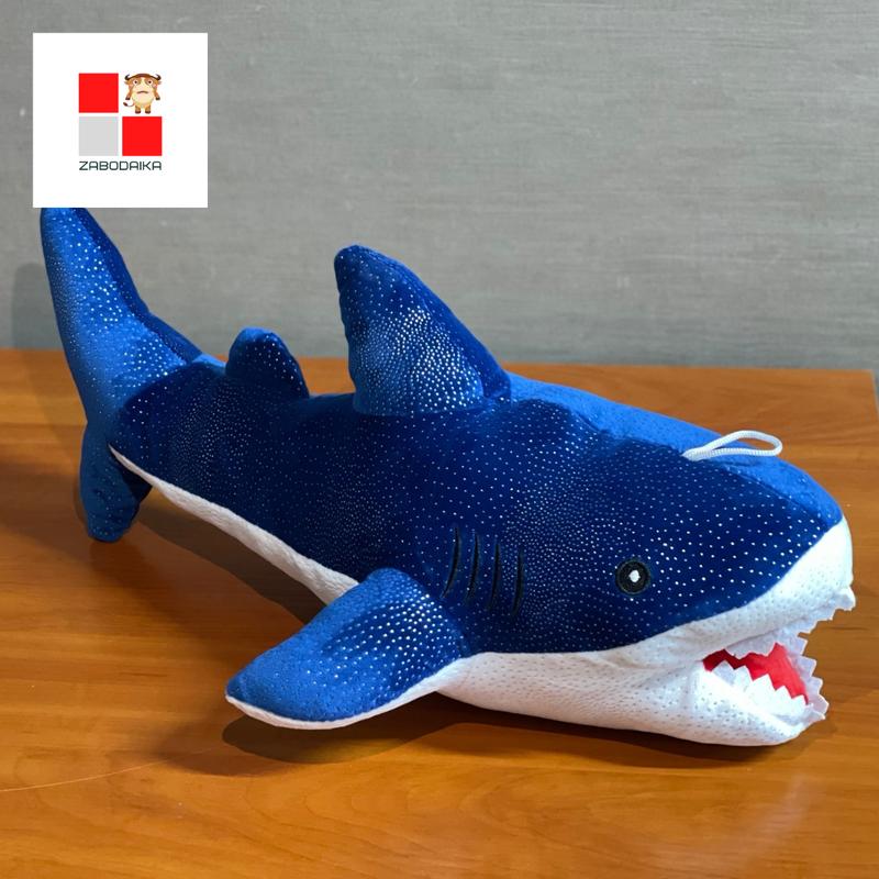 Мягкая игрушка плюшевая Акула 53 см серая, синяя: цена 310 грн - купить ...