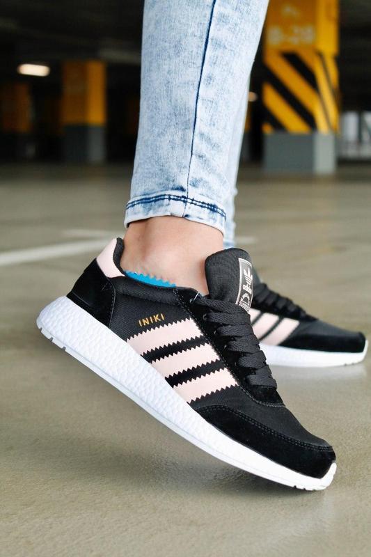 adidas iniki black pink