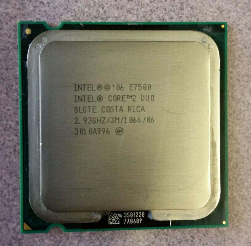 Разгон процессора intel core 2 duo e7500