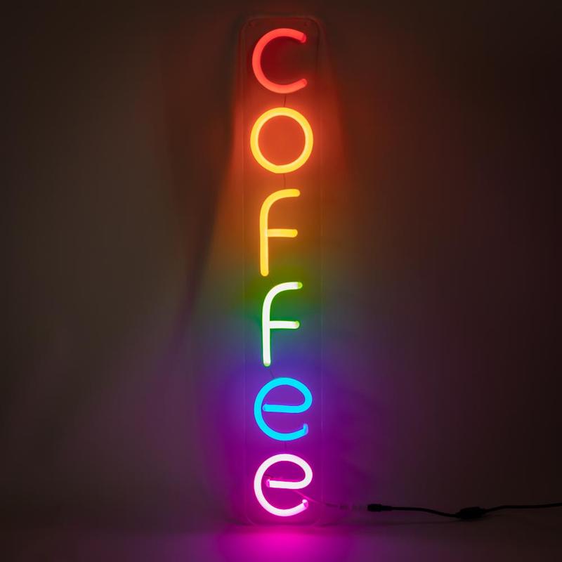 Неоновая вывеска COFFEE (100х650)
