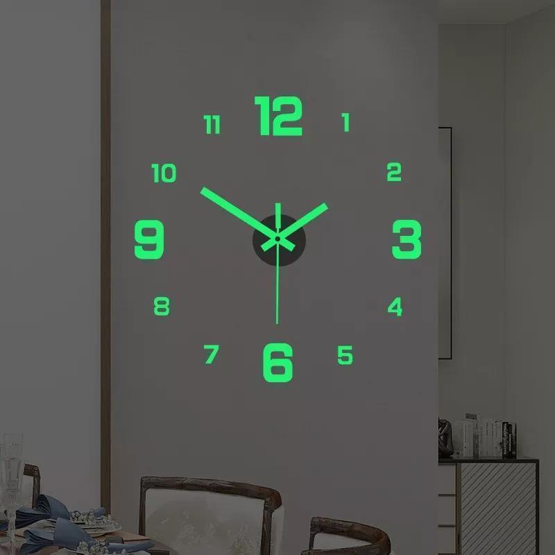 Настенные часы 3d зеленый 40см