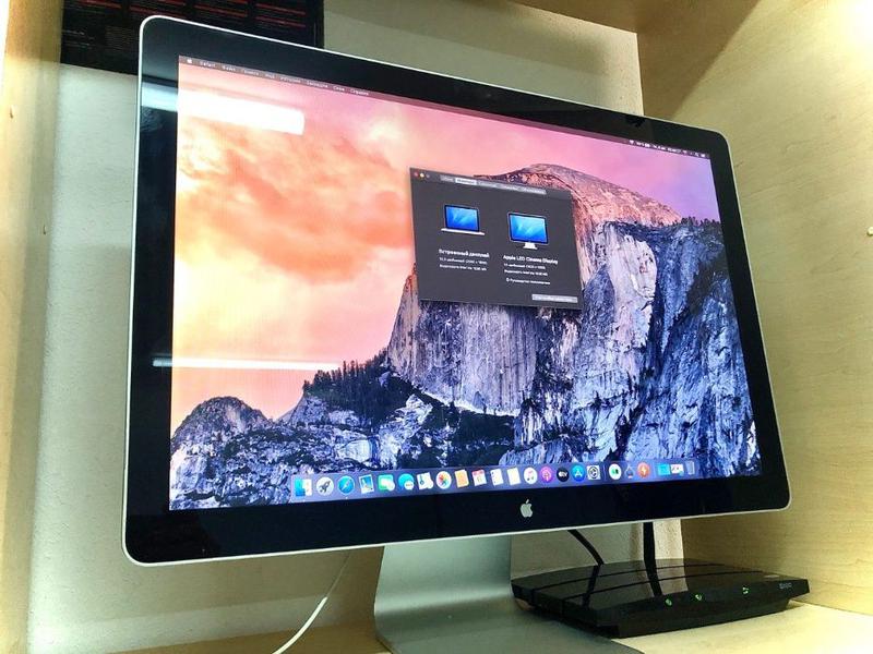 Apple led cinema display 24 подключение к windows