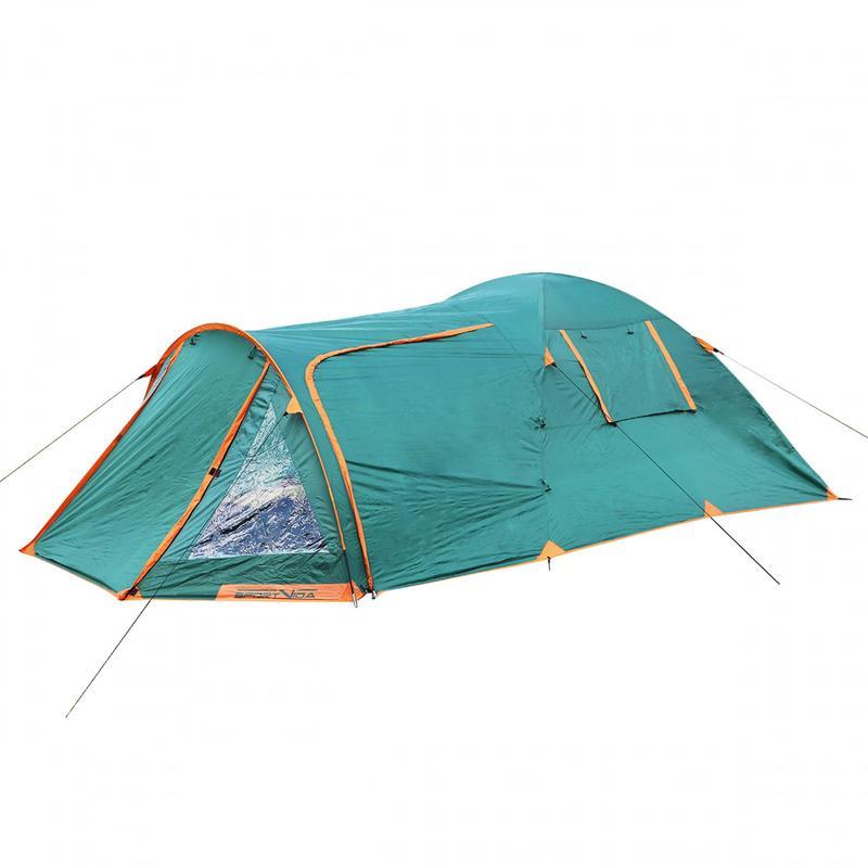 Палатка туристическая четырехместная sportvida 415 x 240 см sv...