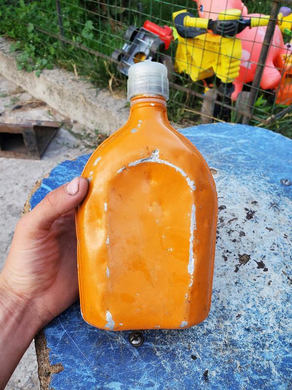 Фляга фляжка бутылка для воды напитков туристическая желтая ал...